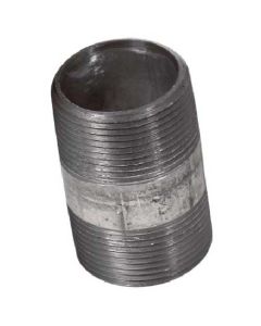 Mamelon galvanisé fileté 1 1/4"x6"