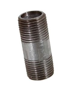 Mamelon galvanisé fileté  3/8x 1 1/2"