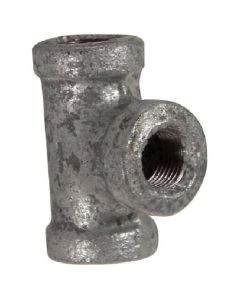 Galvanized Tee, iron, 1/4"