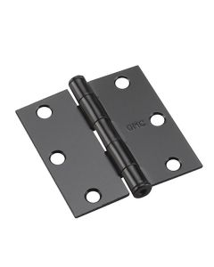 Broad Door hinge - Black - 3 1/2" - 2/Pkg
