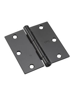 Charnière de porte, noir, 3", 2/pqt