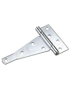 Penture en T, robuste, zinc, 6"