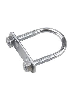 "U" bolt with plate and hex nut - 2"