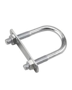 Boulon en "U" avec plaque et écrou, 1" x 2 1/2" x 5/16"