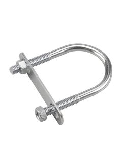 "U" bolt with plate and hex nut - 1 1/4" x 2 1/2" x 5/16"