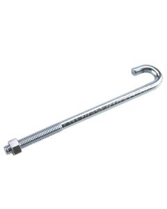 J-Bolt with Nut - 3/8" x 7"