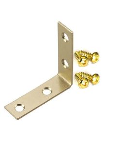 Corner Brace - Brass - 2" x 5/8" x 2" - (4)