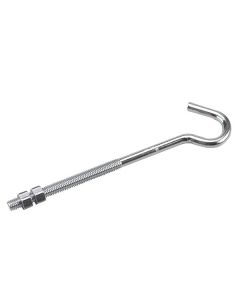 Clothesline Hook with Nuts - 5/16" x 8 1/4"
