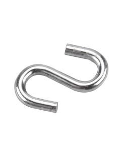 Crochet en forme de S, zinc, 14 mm x 2" x 6 mm