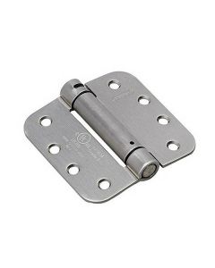 Penture à ressort réglable de 4 po (101,6 mm) à mortaiser, Nickel brossé