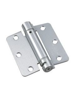 Charnière à ressort réglable à mortaiser de 3 1/2 po (88,9 mm), chrome brossé
