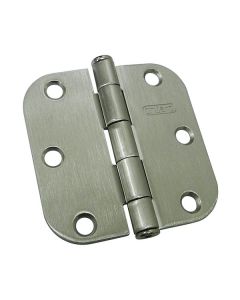 Door hinge - Brushed nickel - 3" - 2/Pkg