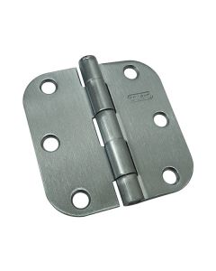 Penture de porte, chrome brossé, 3", 2/pqt