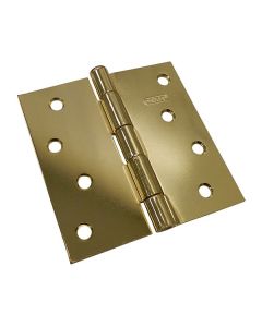 Door hinge - Brass - 4" - 2/Pkg