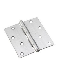 Penture de porte, chrome brossé, 4", 2/pqt