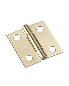 Narrow Butt Hinge - Brass - 1 1/2" x 1 1/2" - 2/Pkg