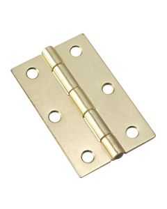 Narrow Butt Hinge - Brass - 3" x 3" - 2/Pkg