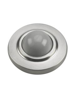 Wall Mount Door Stop - Convex - Brushed nickel - 2 1/2"