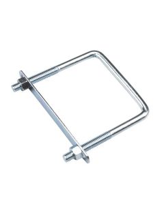 Square "U" bolt - Zinc - 5" x 3 5/8" x 3/8"