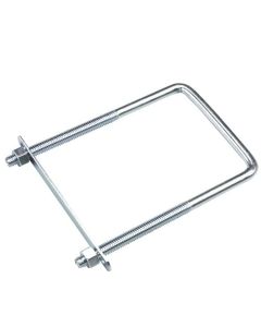 Square "U" bolt - Zinc - 7" x 3 5/8" x 3/8"