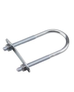 "U" bolt with plate and hex nut - 4 3/16"