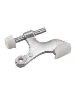 Butoir de porte robuste, chrome brossé, 8 mm x 45 mm x 17 mm