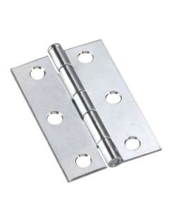Narrow butt hinge - Zinc - 1 5/8" - 2/Pkg