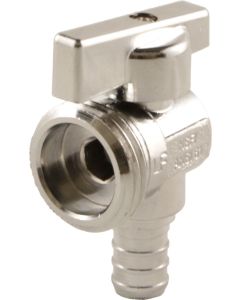 Angle Mini Ball Valve - Pex - 1/2 Pex x 3/4 MHT