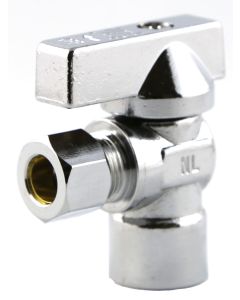 Robinet d'arrêt d'alimentation angulaire à 90° 1/2" x 3/8"