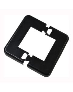 Bas de poteau de rampe, 2 1/4", noir