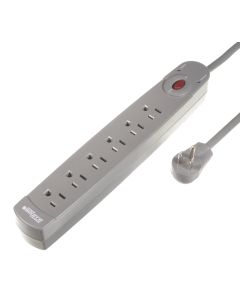 lisière 6 prises avec protection de surtension gris 420js avec câble 1.8M
