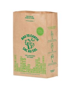 Petits sacs à ordures en papier recyclé biodégradable