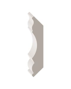 Ogee en MDF prépeint 5/8" x 3-5/16" x 8'