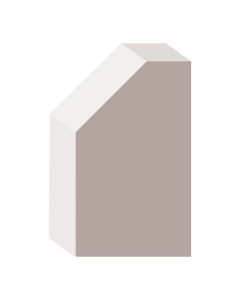 Quart de rond moderne en pin jointé prépeint 1/2" x 3/4" x 16'