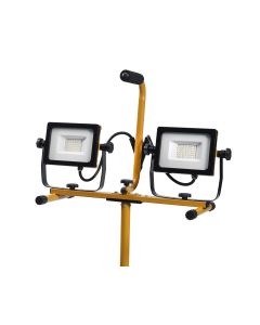 LED Work Lamp On Tripod With 2 Head 30W x2 (60W) - 5000k - 6000 Lumens