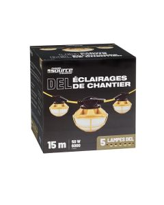 LED Cordon 5 Lights 15M 5000k