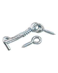 SAFT.GATE HOOK & EYE 2" ZINC