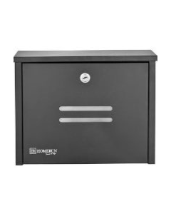 Wall Mounted Black Lockable Mailbox 11"x10"
