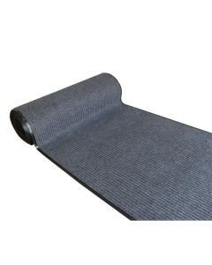 Commercial Runner With Rubber Backing 36" x 80' Grey