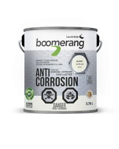 Peinture Anticorrosion pour Métal Boomerang - 3,78 L - Blanc