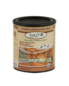 Teinture et vernis SAMAN, érable doré, 946 ml