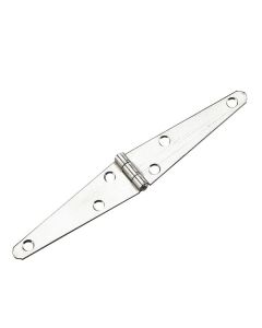 STRAP HINGE L.D.4" STAINLESS