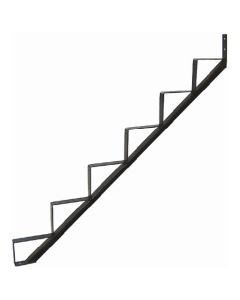 6-Step Steel Stringer -Black