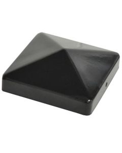 Capuchon en acier pour poteau 4" x 4", acier, noir