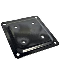 Connector plate, black, 4"x4"