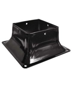 Post Steel Base 4" x 4" Black
