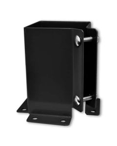 Spytek 44 4-in x 4-in Black Steel Bolt Spike Head Base