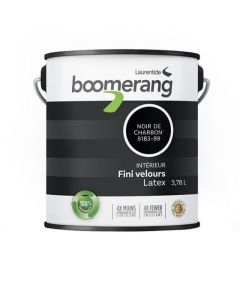 Peinture recyclée Boomerang, fini velours, charbon, 3,78 l