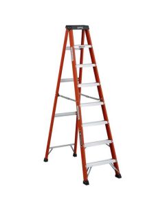 8'Fiberglass Professional Stepladder 1A Type