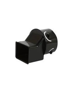 Gutter Downspout Adapter 4" Black
